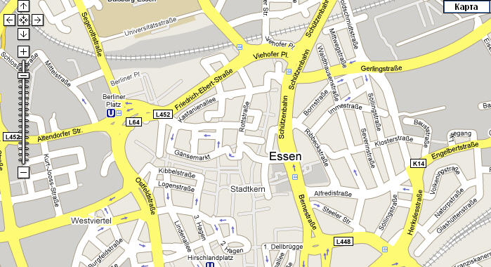 Решения мониторинга транспорта КАП на карте - Эссен