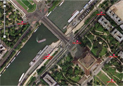 Решения мониторинга транспорта КАП на карте - Париж